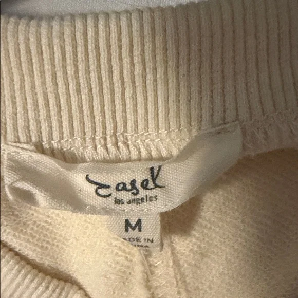 Easel Cream Sweater with Colorful Stripes - Picture 3 of 5